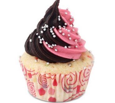Chocolate & Strawberry Swirl Cupcake - Image 2