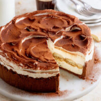 Classic Tiramisu Cream Cake